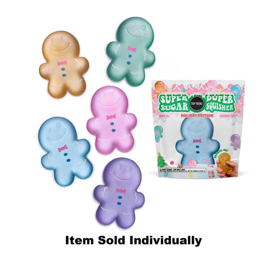 Super Duper Sugar Squisher - Gingerbread Man (Assorted Colors)