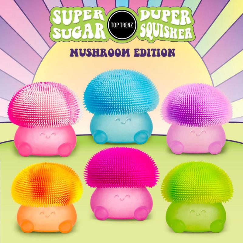 Super Duper Squisher - Mushroom (Assorted Colors)