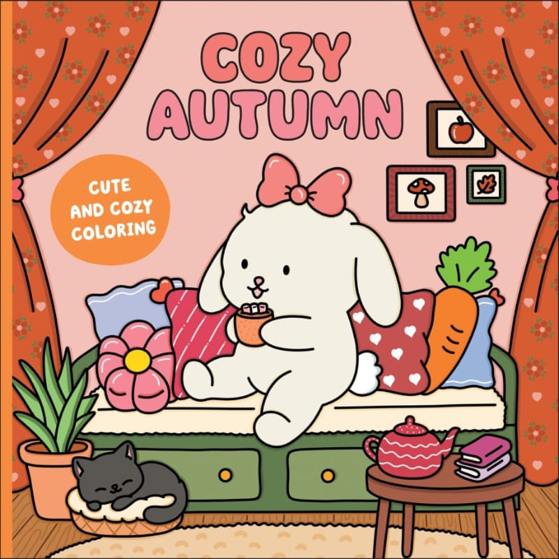 Abrams Coloring & Painting Books Cozy Autumn: A Cute & Cozy Coloring Book