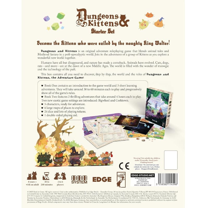 ACD Distribution, LLC Strategy Games Dungeons & Kittens RPG Starter Set