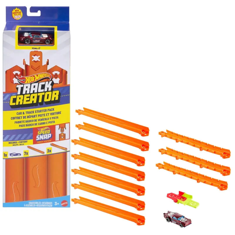 ACD Distribution, LLC Vehicle Playsets Hot Wheels Track Creator: Track & Car Starter Pack