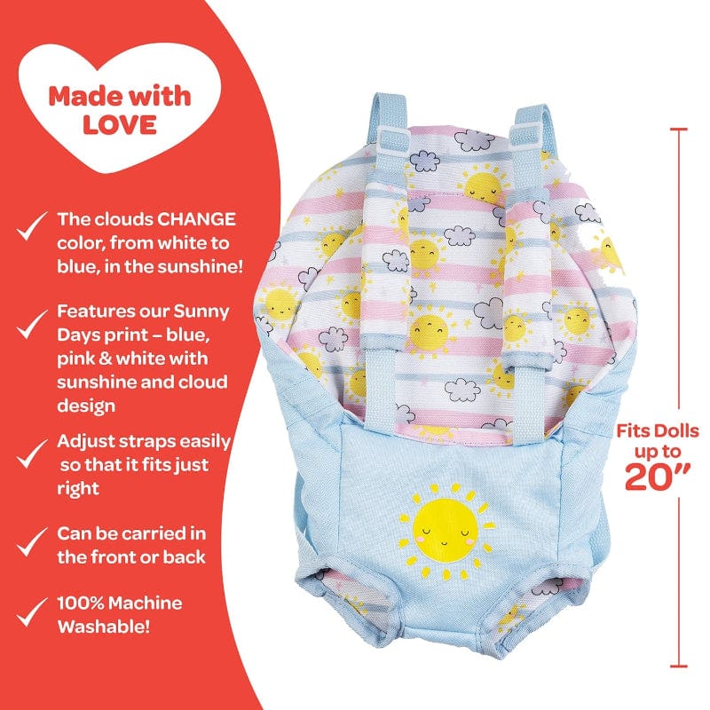 Adora Dolls Doll Accessories Default Snuggle Baby Doll Carrier - Sunny Days