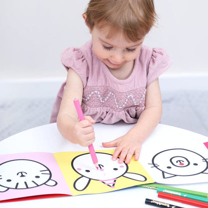 Banana Panda Coloring & Painting Books Default Looong Coloring Books: Write Grip Animals