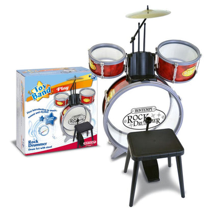 Bontempi Music Default Drum Set with Stool