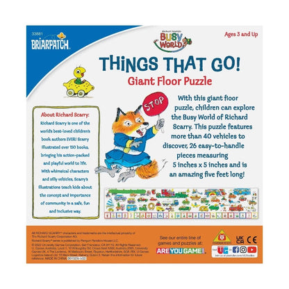 Briarpatch Floor Puzzles Richard Scarry's Things That Go! Giant Floor Puzzle