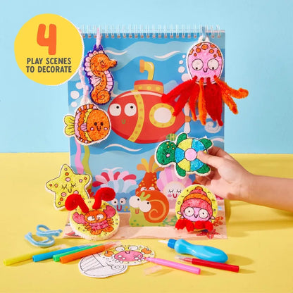 Bright Stripes Activity Books Puffy Pages