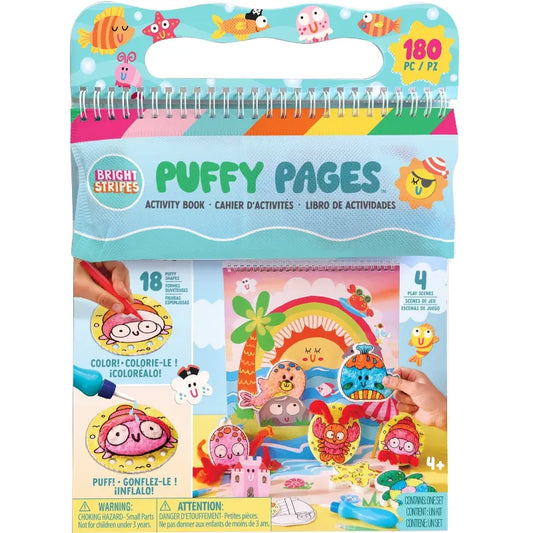 Bright Stripes Activity Books Puffy Pages