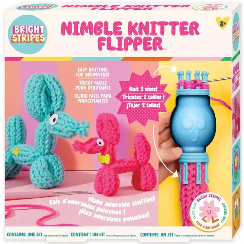Bright Stripes Art & Craft Activity Kits Default Nimble Knitter Flipper