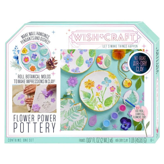 Bright Stripes Art & Craft Activity Kits Default Wish Craft: Flower Power Pottery