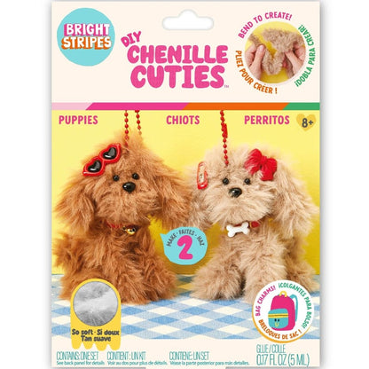 Bright Stripes Art & Craft Activity Kits DIY Chenille Cuties - Puppies