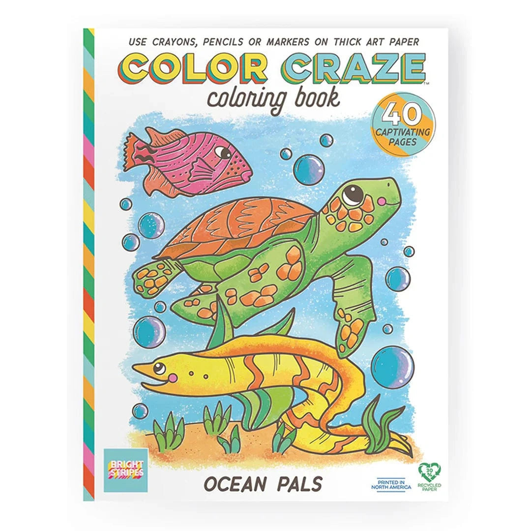 Bright Stripes Coloring & Painting Books Default Color Craze - Ocean Pals Coloring Book