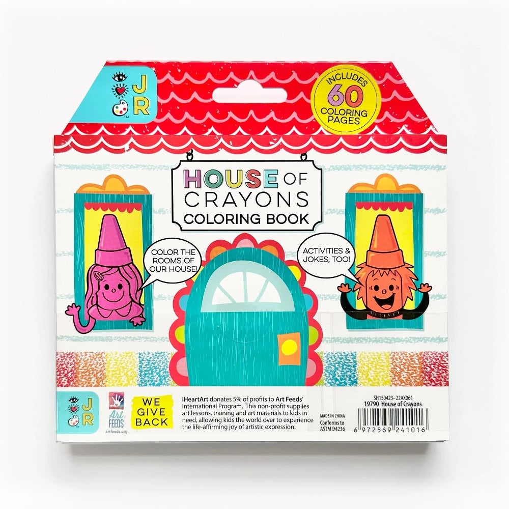 Bright Stripes Coloring & Painting Books Default House of Crayons with Coloring Book