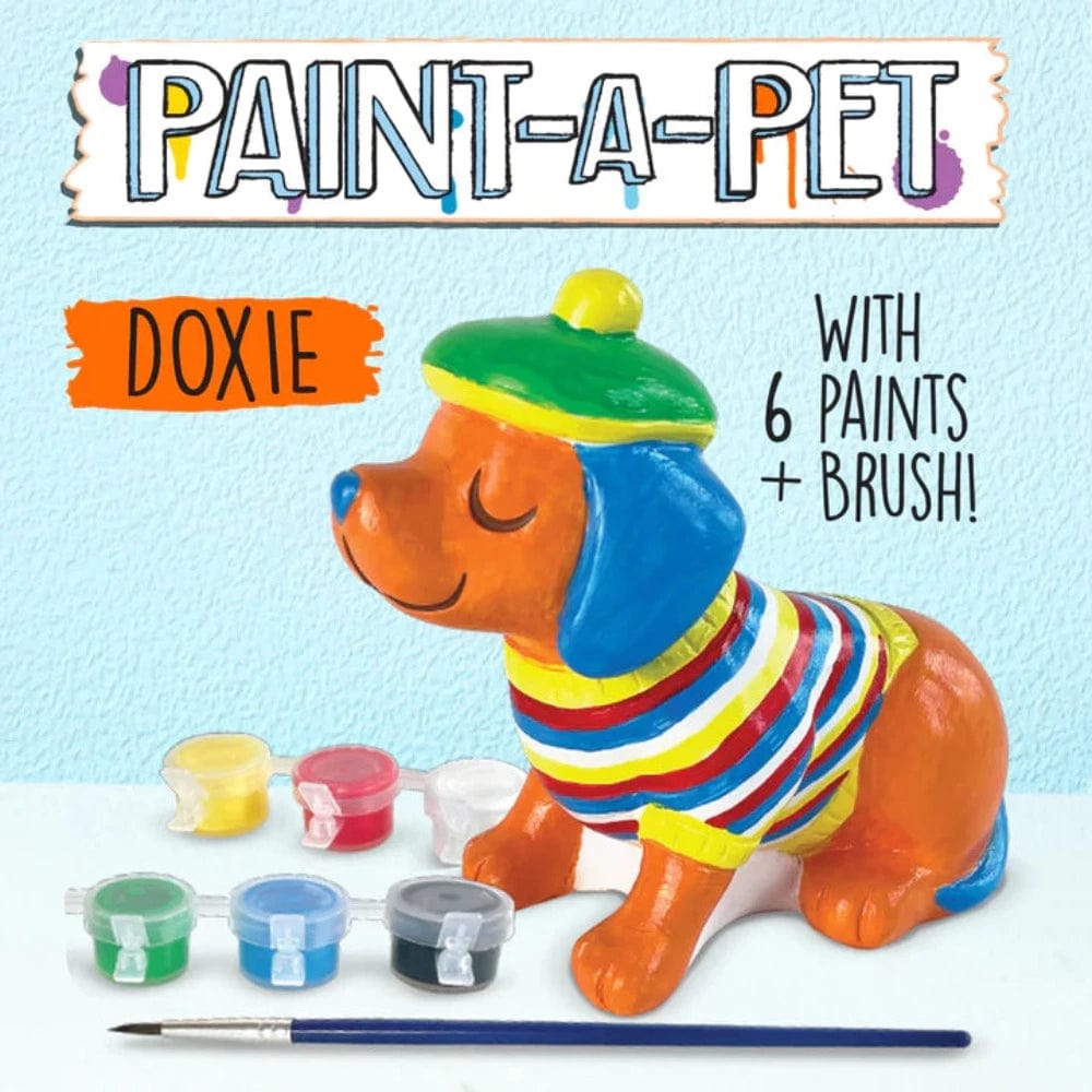 Bright Stripes Coloring & Painting Kits Default Paint A Pet - Doxie