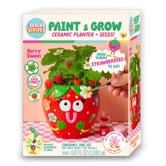 Bright Stripes Coloring & Painting Kits Default Paint & Grow - Strawberry