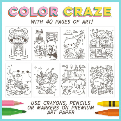 Bright Stripes Default Default Color Craze - Cuties Coloring Book