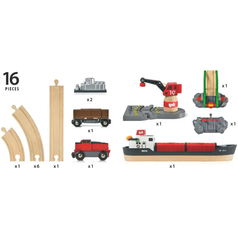 BRIO Train Playsets Cargo Harbor Set 33061