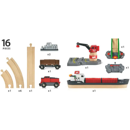 BRIO Train Playsets Cargo Harbor Set 33061