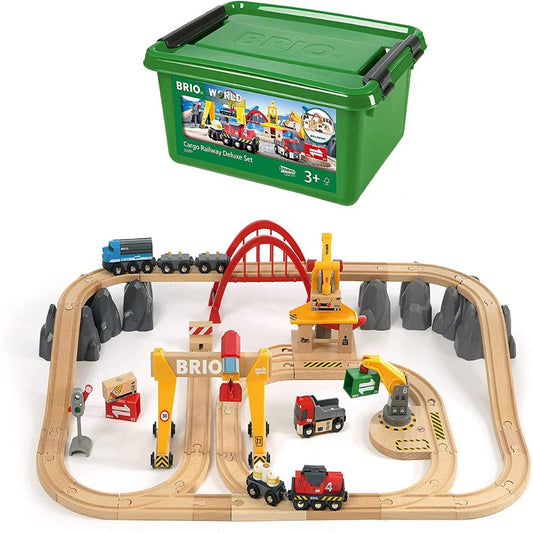 Brio Train Playsets Cargo Railway Deluxe Set 33097