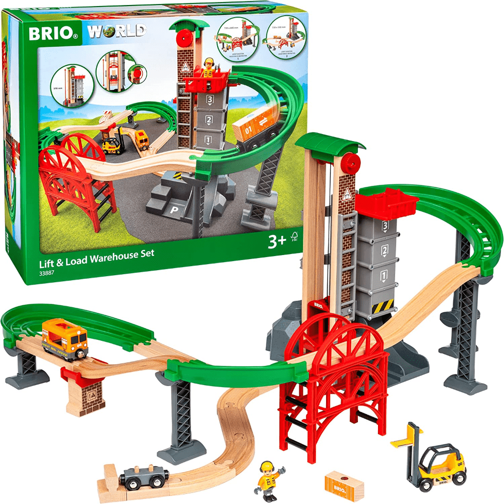 Brio Train Playsets Lift & Load Warehouse Set 33887