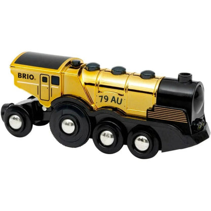 Brio Trains Powered Mighty Golden Action Locomotive 33630