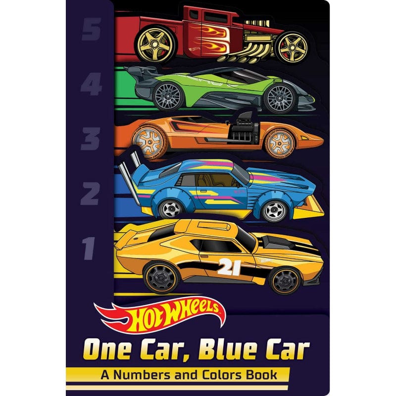 BuzzPop Board Books Hot Wheels: One Car, Blue Car: A Numbers and Colors Book