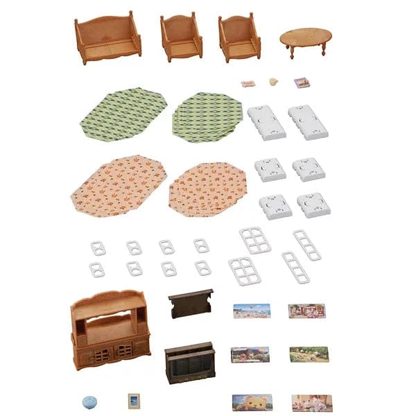 Calico Critters Doll Accessories Default Calico Critters - Comfy Living Room Set