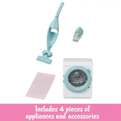 Calico Critters Doll Playset Accessories Calico Critters - Laundry and Vacuum Cleaner