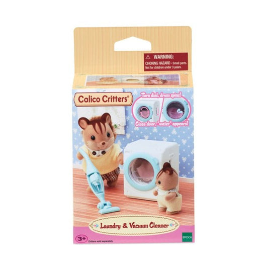 Calico Critters Doll Playset Accessories Calico Critters - Laundry and Vacuum Cleaner