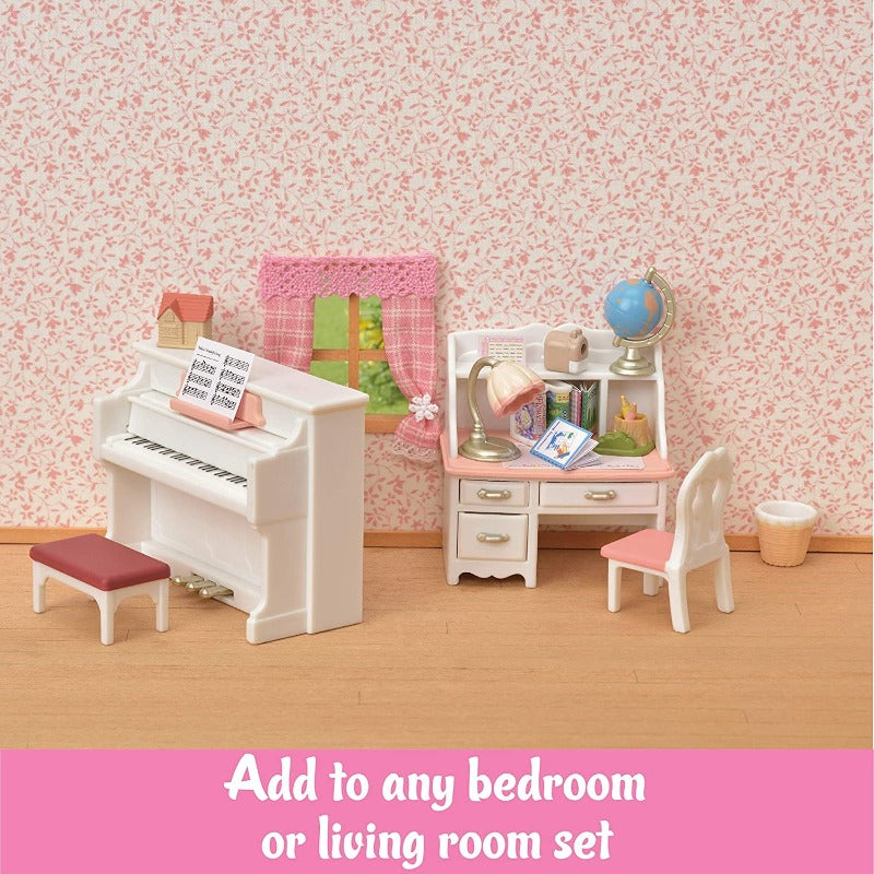 Calico Critters Doll Playset Accessories Calico Critters - Piano & Desk Set
