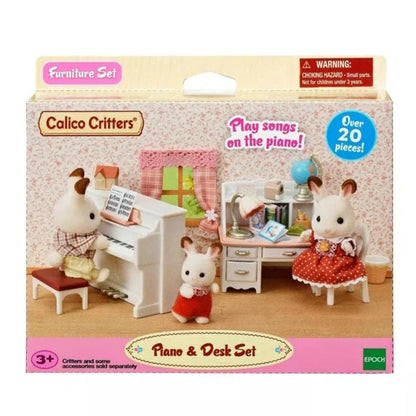 Calico Critters Doll Playset Accessories Calico Critters - Piano & Desk Set