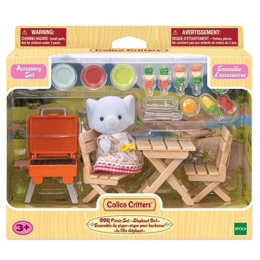 Calico Critters Doll Playsets Calico Critters - BBQ Picnic Set: Elephant Girl