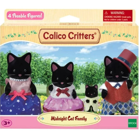 Calico Critters Dolls Calico Critters - Midnight Cat Family