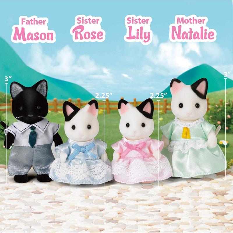 Calico Critters Dolls Calico Critters - Tuxedo Cat Family