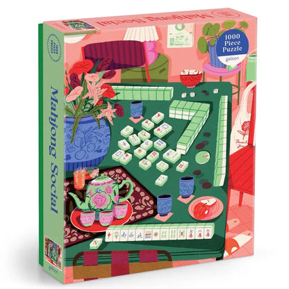 Chronicle Books 1000 Piece Puzzles Mahjong Social 1000 Piece Puzzle