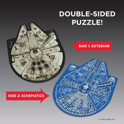 Chronicle Books 1000 Piece Puzzles Star Wars Milleunium Falcon Puzzle & Trivia