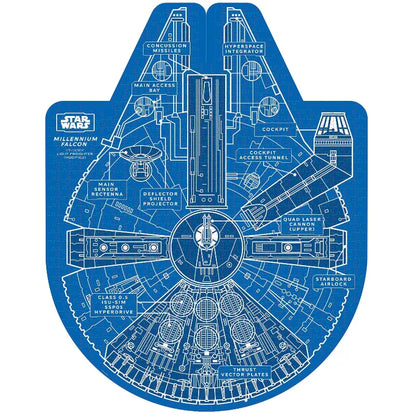 Chronicle Books 1000 Piece Puzzles Star Wars Milleunium Falcon Puzzle & Trivia