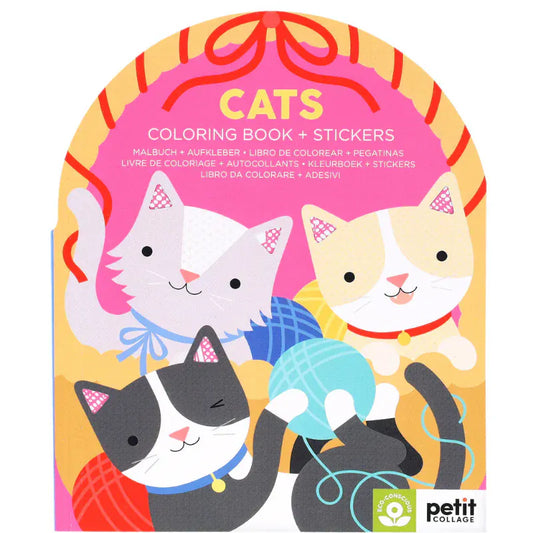 Chronicle Books Activity Books Cats Coloring Book + Stickers