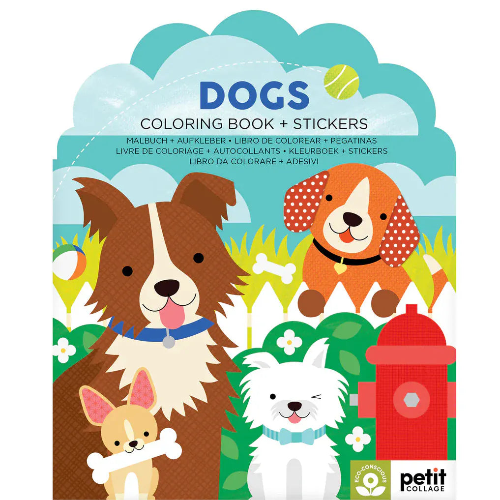 Chronicle Books Activity Books Dogs Coloring Book + Stickers