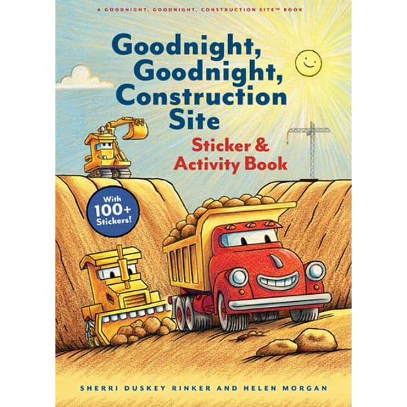 Chronicle Books Activity Books Goodnight, Goodnight, Construction Site Sticker & Activity Book