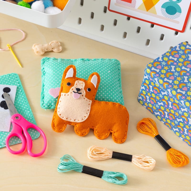 Chronicle Books Art & Craft Activity Kits Mini Craft Kit: Pocket Pet Corgi
