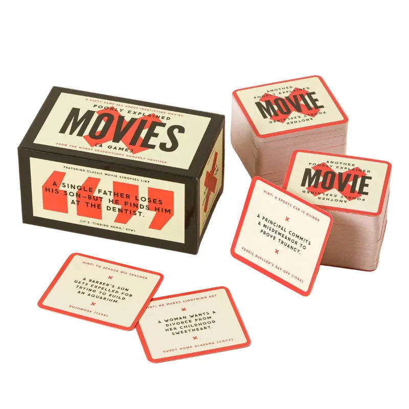 Chronicle Books Card Games Poorly Explained Movies Game