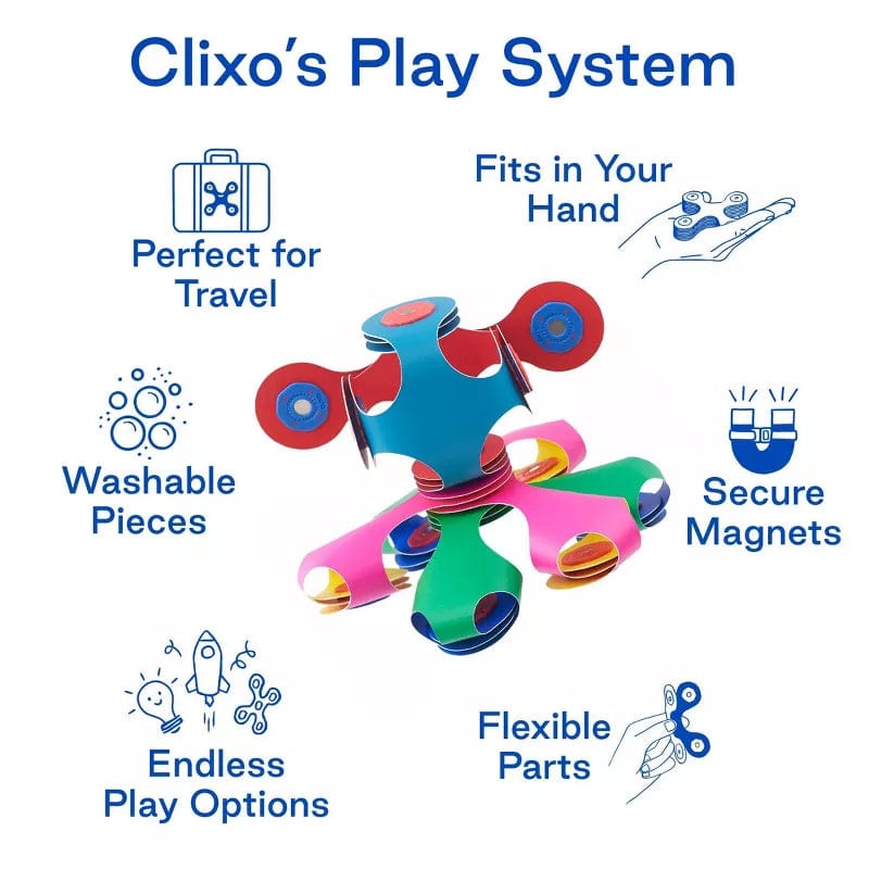 Clixo Magnetic Building Sets Default Clixo: Tiny & Mighty Magnetic Building Pack