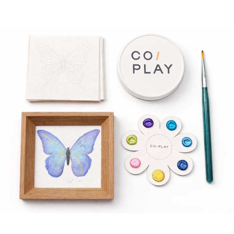 COI Play Coloring & Painting Kits Butterfly Watercolor & Frame Set