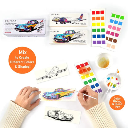 COI Play Coloring & Painting Kits Travel & Adventure Bookmark Craft Kit