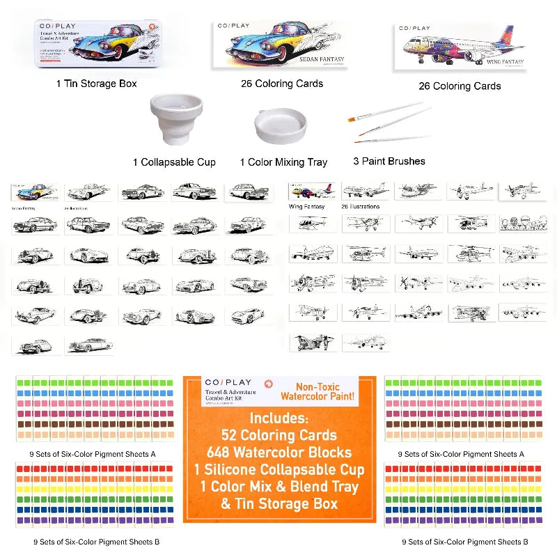 COI Play Coloring & Painting Kits Travel & Adventure Bookmark Craft Kit