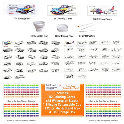 COI Play Coloring & Painting Kits Travel & Adventure Bookmark Craft Kit