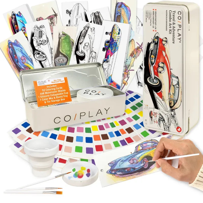 COI Play Coloring & Painting Kits Travel & Adventure Bookmark Craft Kit