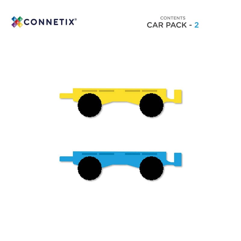 Connetix Magnetic Building Sets Default Connetix: Rainbow Car 2 Pack Set