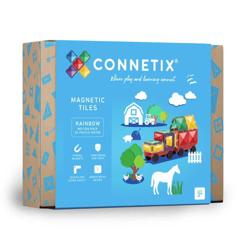Connetix Magnetic Building Sets Default Connetix: Rainbow Motion Pack 24 Piece Set