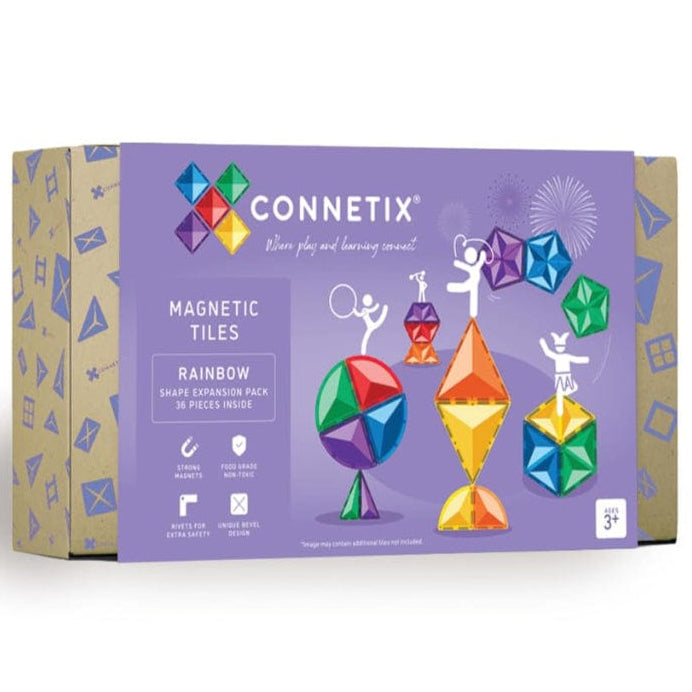 Connetix Magnetic Building Sets Default Connetix Rainbow Shape Expansion Pack 36 Piece Set
